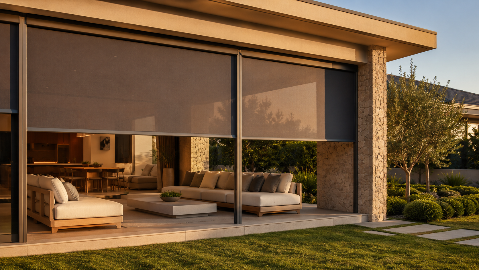 Motorized Outdoor Blinds